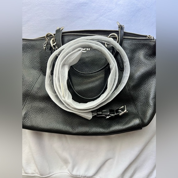Coach Kelsey Black Leather Crossbody Purse - Picture 11 of 11